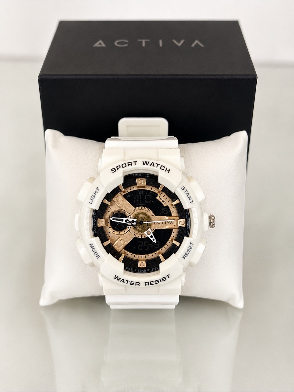 Activa Pixel X Invicta ACW499-006 Men’s 50mm Analog Digital Watch WhiteBlack NIB